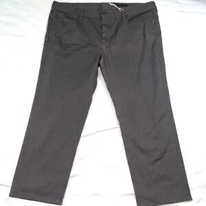 J. Hilburn Pants Mens Size 42 25.5” Inseam Dark Gray 5-Pocket Custom-Made Chinos